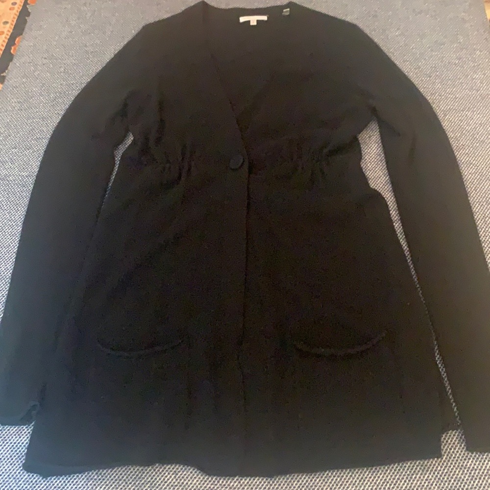 Vince, Black Cardigan, 100% Cashmere, Size S